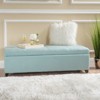DSVIMOY 50-inch Wide Contemporary Rectangle Storage Ottoman Upholstered Bench, for Living Room, Entryway and Family Room, Blue, 50.8"*19"*16" - 2 of 4