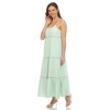 White Mark Women's Scoop Neck Tiered Maxi Sun Dress - 2 of 4