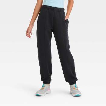 Hanes Women's EcoSmart Cinched Cuff Sweatpants, Ebony, Medium