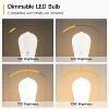 8-Pack Dimmable Vintage LED Edison Bulbs, 5.5W, 60W Equivalent, E26 Medium Base, ST58 Antique LED Filament Bulbs, 80+ CRI, Clear Glass Style for Home - 4 of 4
