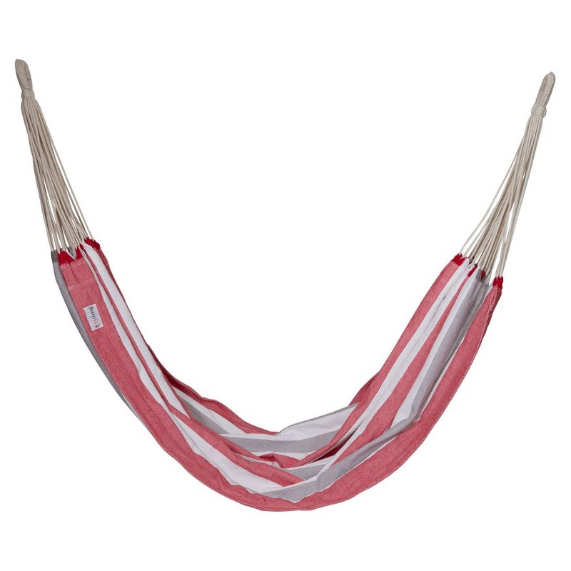 Brazilian Hammock Double - Sol Living, Organic Cotton, Weather-Resistant, Outdoor Relaxation, Max Capacity 450 lbs, 1 of 7