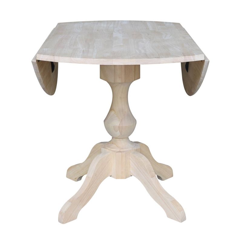 Blake Round Drop Leaf Table Unfinished - International Concepts, 6 of 11