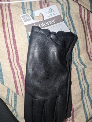 Isotoner Men's Sleek Heat Gloves - Black L/xl : Target