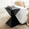 Bekrvio 12.6" Acrylic Side Table - Irregular Modern End Table for Small Spaces,Farmhouse Nightstand for Living Room,Versatile Accent Table - 4 of 4