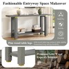 NicBex Modern Minimalist Console Table with Storage & Metal Accents,Entryway Table Foyer Tables for Hallway,Living Room,Corridor - 3 of 4