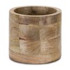 Round Wood Planter (Set of 2) - 2 of 3