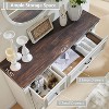 Sincido 6 Drawers Dresser for Bedroom, Farmhouse 48" Wide Dressers w/Roman Column - 2 of 4