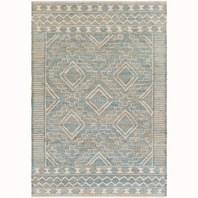 Mark & Day Bankert 2'x3' Rectangle Woven Indoor Area Rugs Sage: Geometric Jute, Stain-Resistant, Pet Friendly, Handmade