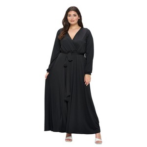 L I V D Women's Espinoza Surplice Maxi Dress - 1 of 3