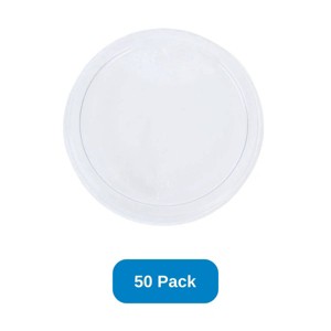 Inno-Pak Lid for 8-32 oz Round Deli Container Recycled Plastic Unprinted - Pack of 50 - 1 of 3