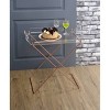 Acme Furniture Cercie Bar Serving Cart Clear Acrylic/Copper Finish - 2 of 4