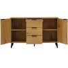 NicBex 47.2" Modern Sideboard,Kitchen Storage Cabinets with 3 Drawers and 2 Doors for Kitchen and Dining Room,Brown - 3 of 4