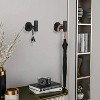 LunaLulinlk 2 Pack Towel Hooks, Matte Black SUS304 Stainless Steel Coat Robe Clothes Hook Modern Wall Hook Holder Black - 4 of 4