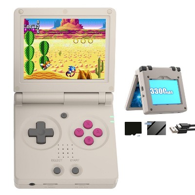 Anbernic RG35XXSP Flip Portable Retro Handheld Game Console, 3.5 Inch IPS Screen Linux System with 128G TF Card  5G WiFi Bluetooth HDMI
