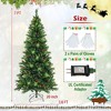 Costway 6FT/7FT/8FT Pre-Lit Artificial Christmas Tree 9 Lighting Modes with 300/400/500 LED Lights & Timer - 4 of 4