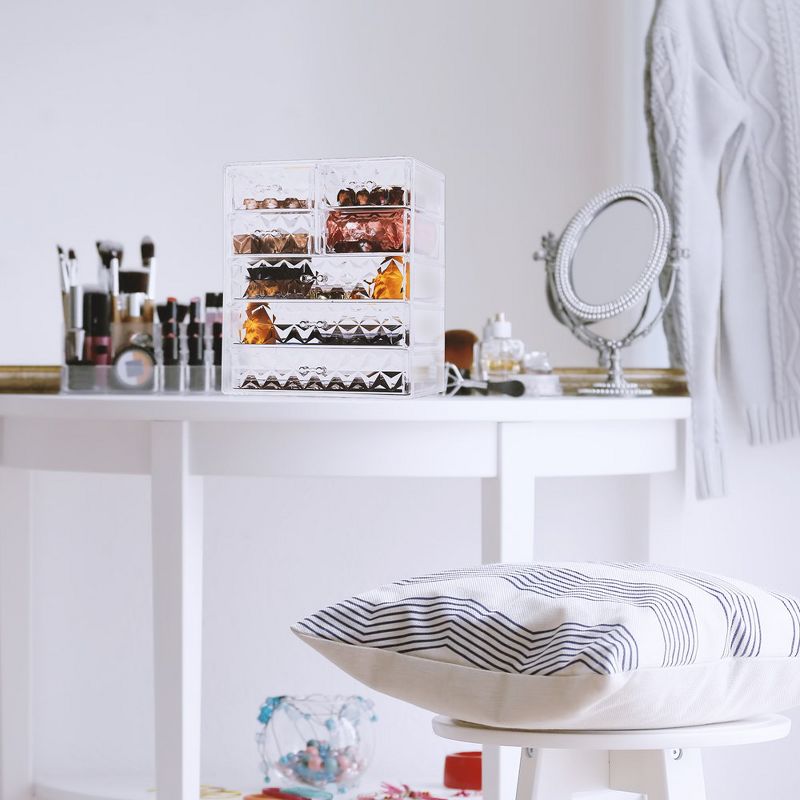 Sorbus Acrylic Makeup Organizer Case - Big Clear Makeup Organizer for Vanity, Bathroom, College Dorm, Closet, Desk, 5 of 9