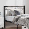 vidaXL Metal Headboard, Steel Headboard for Bed, Black, Twin - 2 of 4