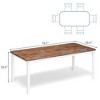 79"Large Industrial Dining Room Table for 6-8 People Rectangular Wood Kitchen Table Modern Farmhouse Dining Table Kitchen Dining Room Table with Duty - 2 of 4