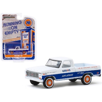 1968 Ford F-100 Pickup Truck "Union 76 Auto Service" White with Blue Stripe 1/64 Diecast Model Car by Greenlight