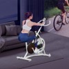 VisioGear Exercise Bike, Indoor Cycling Bike with 245 lbs Weight Capacity, Stationary Bikes for Home Cardio Gym Workouts, White, 42"*41.6"*21.6" - 3 of 4