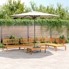 vidaXL Pallet Sofa Set Natural Wood Solid acacia wood 5 Piece Set - 2 of 4