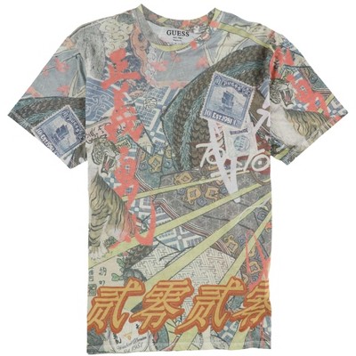 GUESS Mens Collage-Print Graphic T-Shirt