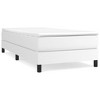 vidaXL Box Spring Bed Frame White 39.4 in.x79.9 in. Twin XL Faux Leather - 2 of 4