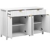 Lyngins 4-Door Buffet Cabinet with 2 Drawers and 4 Doors,Modern Sideboard Cabinet with Aluminum Arc Handles,Kitchen Cabinet for Living Room - 4 of 4