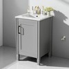 20" Modern Bathroom Vanity with Ceramic Sink, Soft Close Door, Adjustable Storage Shelf, Freestanding - 2 of 4