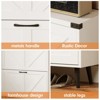 Narrow Slim Freestanding Rack Cabinet, Shoe Organizer Cabinet for Entryway - 3 of 4