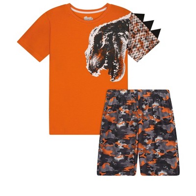 Sleep On It Boys Dinosaur Roar 2-piece Pajama Sleep Shorts Set : Target