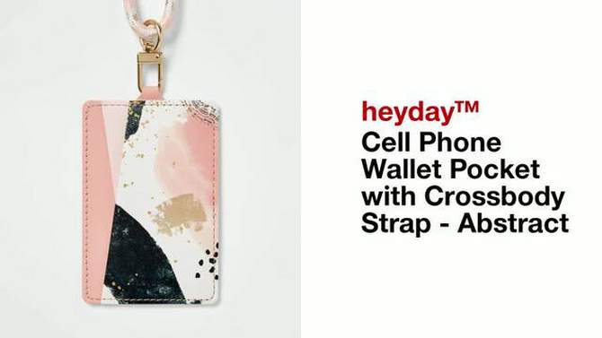 Cell Phone Wallet Pocket with Crossbody Strap - heyday&#8482; Abstract, 2 of 6, play video