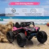 2 Seaters 24V Ride on UTV with Remote Control,400W Powerful Motors with EVA Wheels,Electric Ride Toy with Metal Suspension,Lights,Horn - 3 of 4