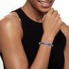 Ross-Simons Blue Enamel Scroll Bangle Bracelet in 18kt Gold Over Sterling - 2 of 4