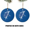 Elizabeth City State University Primary Logo Porcelain Holiday Christmas Tree Ornament  2.8" (7.1 cm) - 2 of 4