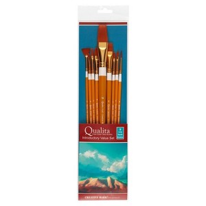 Creative Mark Qualita Gold Long Handle Value Brush Set Of 9 - Burnt Orange - 1 of 1