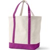 Lands' End Zip Top Canvas Tote Bag - 4 of 4