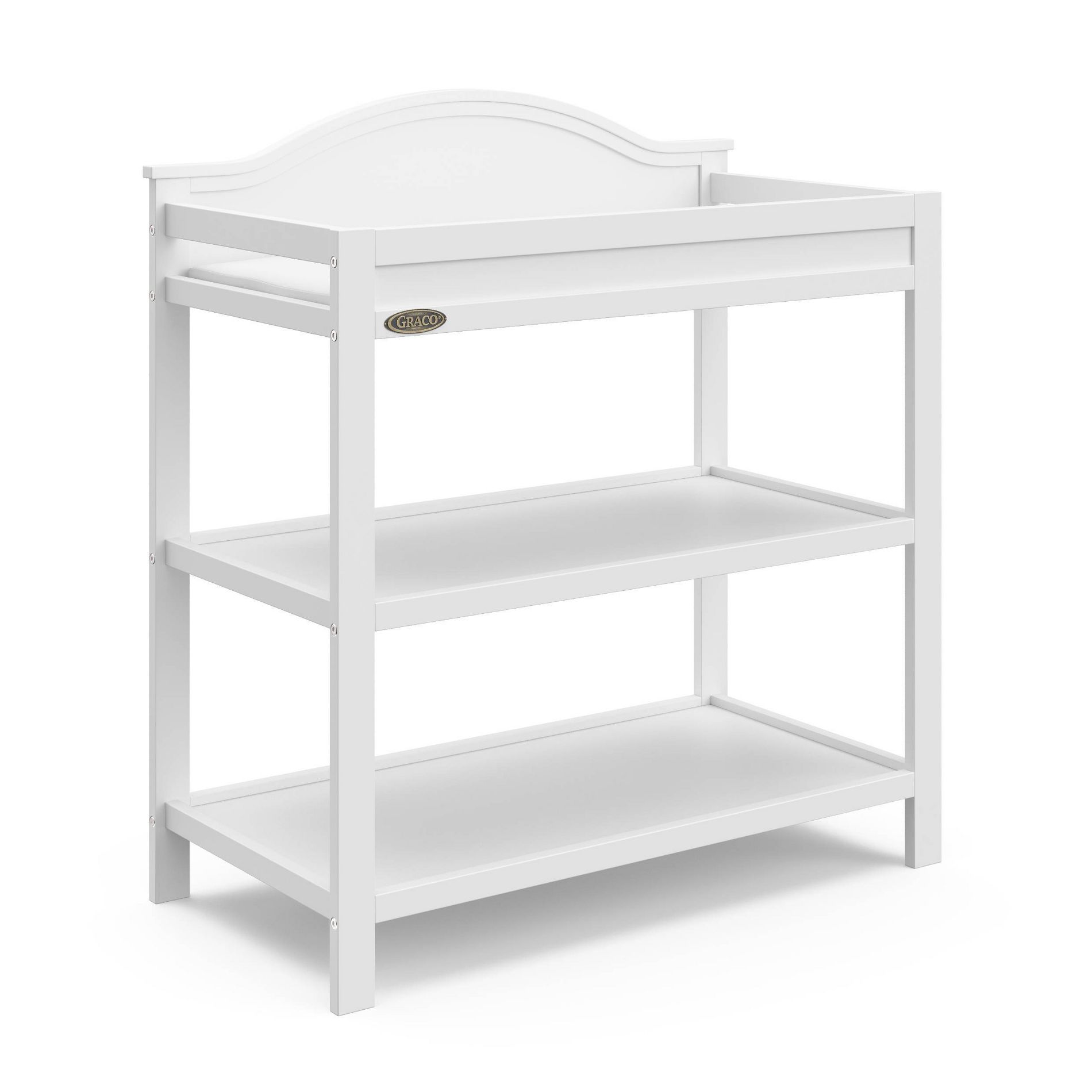 Graco Clara Changing Table with Water-Resistant Changing Pad - White
