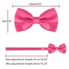 Allegra K Men's Pre-tied Solid Adjustable Classic Tuxedo Wedding Bow Ties - 4 of 4