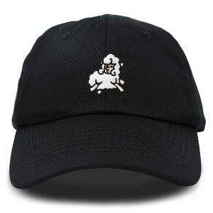 Dalix Sheep Embroidered Cotton Dad Hat Adjustable Cute Animal Lover Baseball Cap for Everyday Fashion Womens - 1 of 4