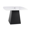 Christopher Knight Home Judd Patio 44" Aluminum Pedestal Dining Table with Sintered Stone Top - 2 of 4