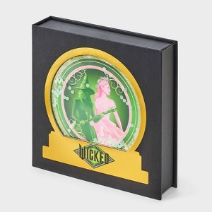 Women's Wicked Snow Globe Box of Cozy Embroidered Crew Socks - Pink/Black 4-10 - 1 of 4