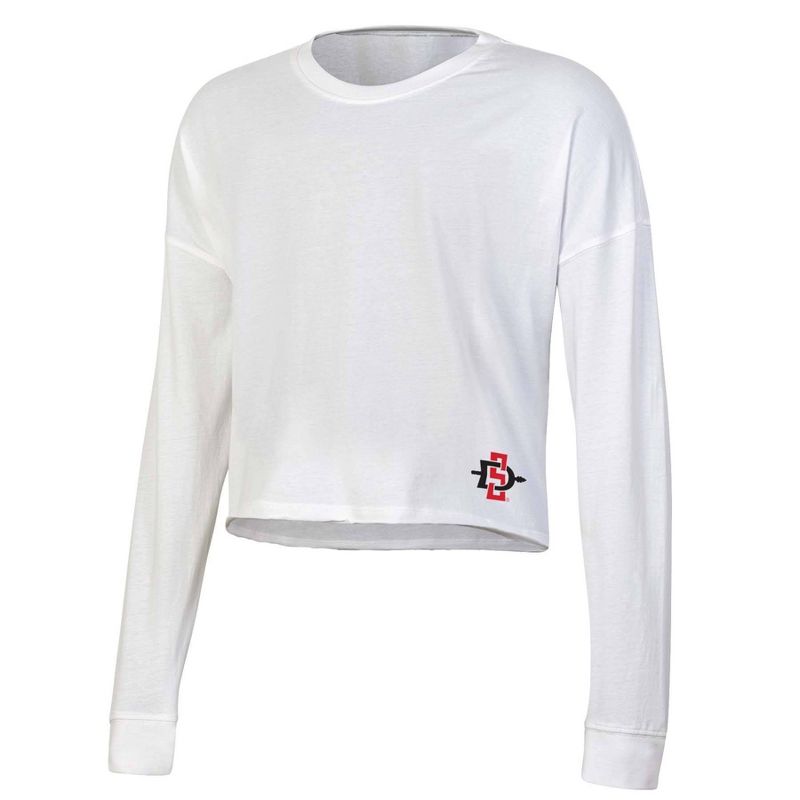 NCAA San Diego State Aztecs Women&#39;s White Long Sleeve T-Shirt, 1 of 4