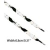 INSPIRE CHIC Flat Colorful Speckled Ink Shoestring Print Shoe Laces for Sneakers 2 Pairs - 3 of 4