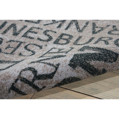 Graphite Rectangular Synthetic Easy Care Area Rug, 8' x 8'
