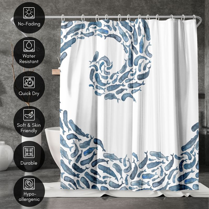 Americanflat 71" x 74" Shower Curtain  Style 2 by Elena O'Neill, 5 of 8