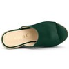 Allegra K Women's Open Toe Padded Insole Slip-on Platform Espadrille Sandals - 4 of 4