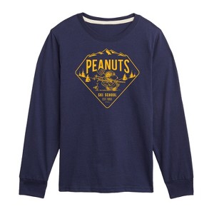 Boys' - Peanuts - Ski School Long Sleeve Graphic T-Shirt - 1 of 4