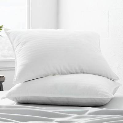 Set Of 2 Cooling Gel Fiber Bed Pillows With 100 Cotton Cover Becky Cameron White King Target