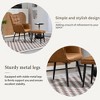 CAVINAS PU Leather Accent Chair with Curved Backrest and Metal Legs,Cozy Upholstered Living Room Chairs,Reading Chairs for Living Room - 4 of 4